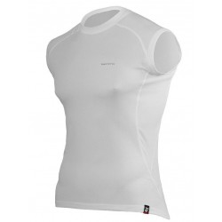Koszulka termoaktywna bez rękawów BERENS BaseProtect - biała