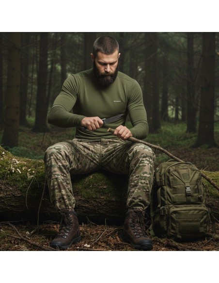 Ciepła wojskowa bielizna termoaktywna BERENS Termolayer100 + czapka lub kominiarka gratis