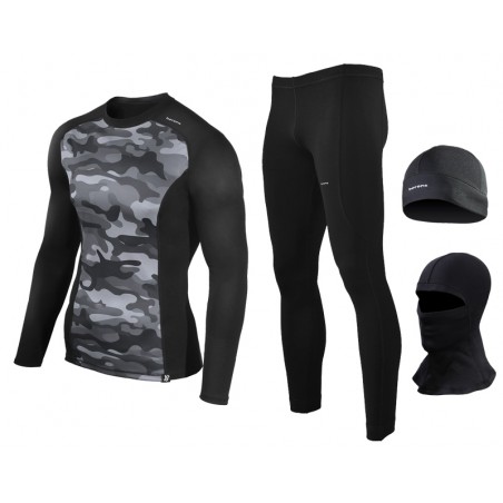 Bielizna termoaktywna BERENS BaseProtect - moro zielone